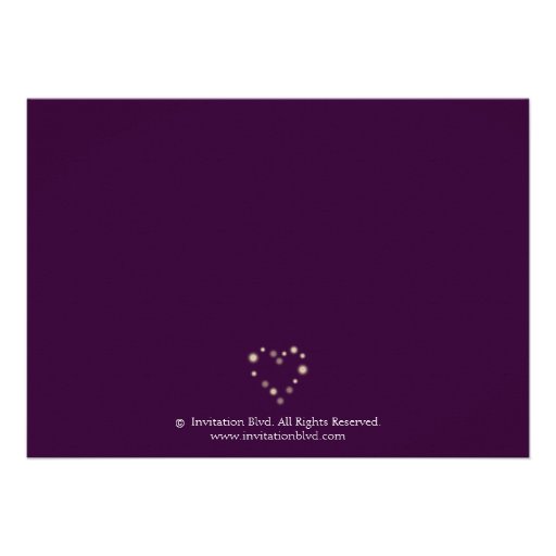 Mason Jar and Fireflies Heart Wedding Invitation