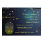 Mason Jar and Firefly Wedding Invitation 5"x7"