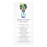 Mason Jar and Wildflowers Program rack cards
