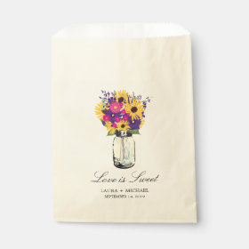 Mason Jar Daisies and Sunflowers | Favors Favor Bag