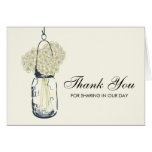 Mason Jar filled with Hydrangea Flowers Greeting Cards