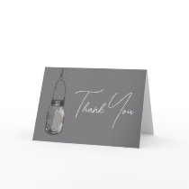 Mason Jar & Fireflies Note Card
