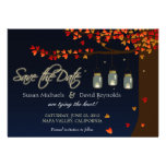 Mason Jar Fireflies Oak Tree Save the Date Personalized Announcement