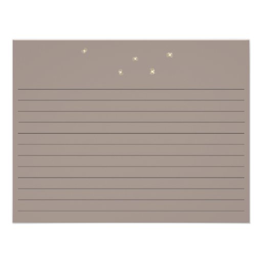 Mason Jar & Fireflies Recipe Card Custom Announcement