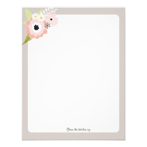 Mason Jar Flowers Recipe Card