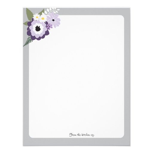 Mason Jar Flowers Recipe Card