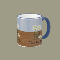 Mason Jar Of Daisies Mother's Day Mug mugs
