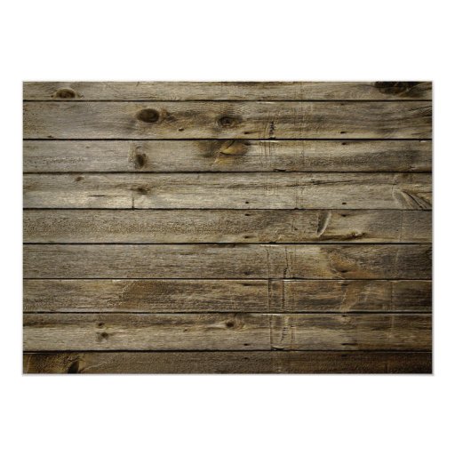Mason Jar String Light Bridal Shower Barn Wood Card