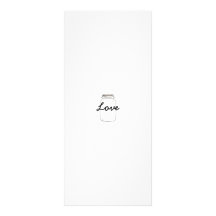 Mason Jar Wedding Program Rack Cards