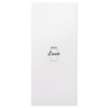 Mason Jar Wedding Program Rack Cards