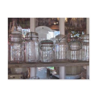 Mason Jars - Postcard postcard