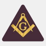Mason Masonic Product on Brown Sticker