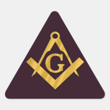 Mason Masonic Product on Brown Sticker