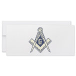 Masonic Blue Lodge Coupon Cards Rack Card Template