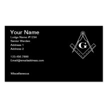 Masonic Business Card 2
