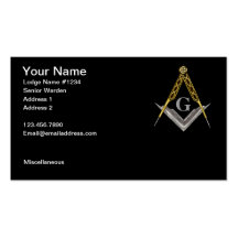 Masonic Business Card 3