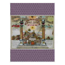 Masonic Chart 2 Post Card