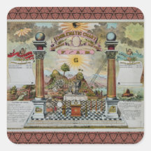 Masonic Chart 2 Stickers