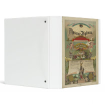 Masonic Diploma Freemason Freemasonry 1891 Binder
