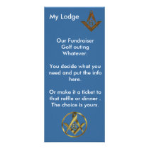 Masonic Fundraiser Personalized Rack Card