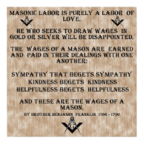 Masonic Labor posters by masonicshop Masonic Labor posters