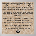 Masonic Labor Poster