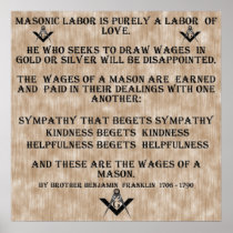 Masonic Labor Poster