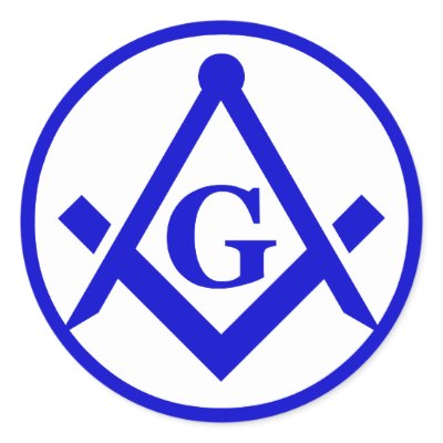 Masonic Lodge, NOT WATERPROOF Round Sticker by islesmay