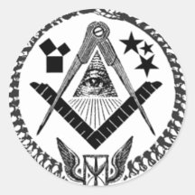 Masonic Memorabilia Round Stickers