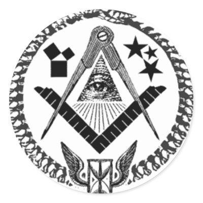 Masonic Memorabilia Round Stickers