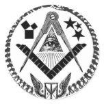 Masonic Memorabilia Round Stickers
