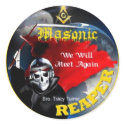 Masonic Reaper Stickers by Reaper440 Masonic Reaper Stickers