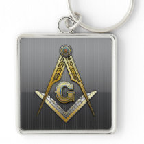 Masonic Square and Compasses Key Chain
