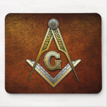 Masonic Square and Compasses Mousepads