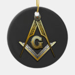 Masonic Square and Compasses Ornament