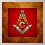 Masonic Square and Compasses Posters