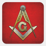 Masonic Square and Compasses Stickers