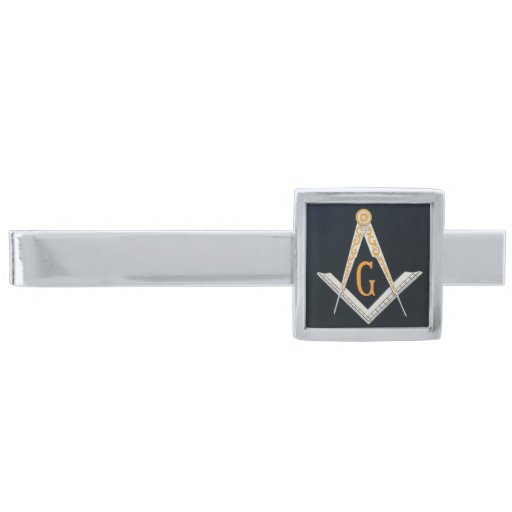 masonic symbol silver finish tie clip zazzle personalized brass christmas ornaments
