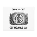 Masonic symbols ORDO AB CHAO Post Cards