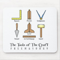 Masonic Working Tools mousepads by islesmay Masonic Working Tools mousepads