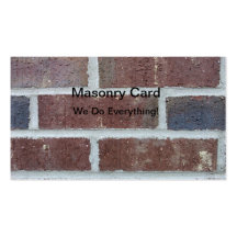 Masonry Card Business Card Templates