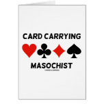 Masoquista que lleva de la tarjeta (cuatro juegos 