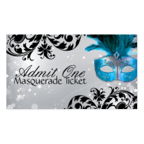 Masquerade Admission Tickets Business Card Templates