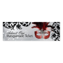 Masquerade Admission Tickets Business Card