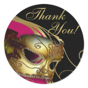 Masquerade Anniversary Party Sticker sticker