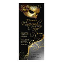 Masquerade Ball 1 Party Invitation Card Rack Cards