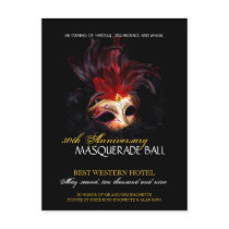 Masquerade Ball Invitation Post Cards