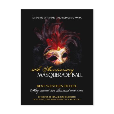 masquerade ball invitation