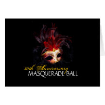 Masquerade Ball Invitations - Card 5X7