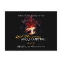 Masquerade Ball - Postcard Reply Cards by colourfuldesigns Masquerade Ball - Postcard Reply Cards